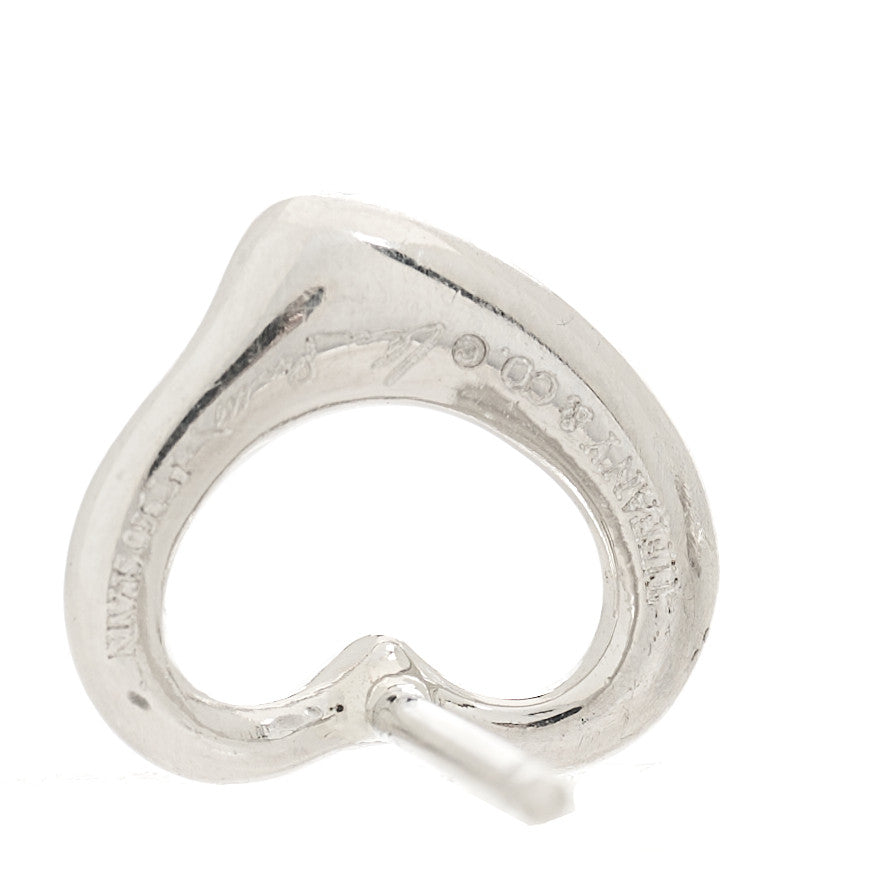 Platinum Elsa Peretti Open Heart Earrings