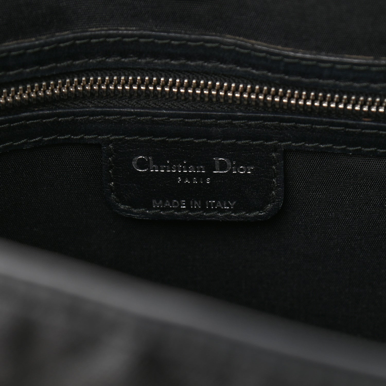 Christian Dior Coated Canvas Cannage Small Panarea Tote Black 5 of 10