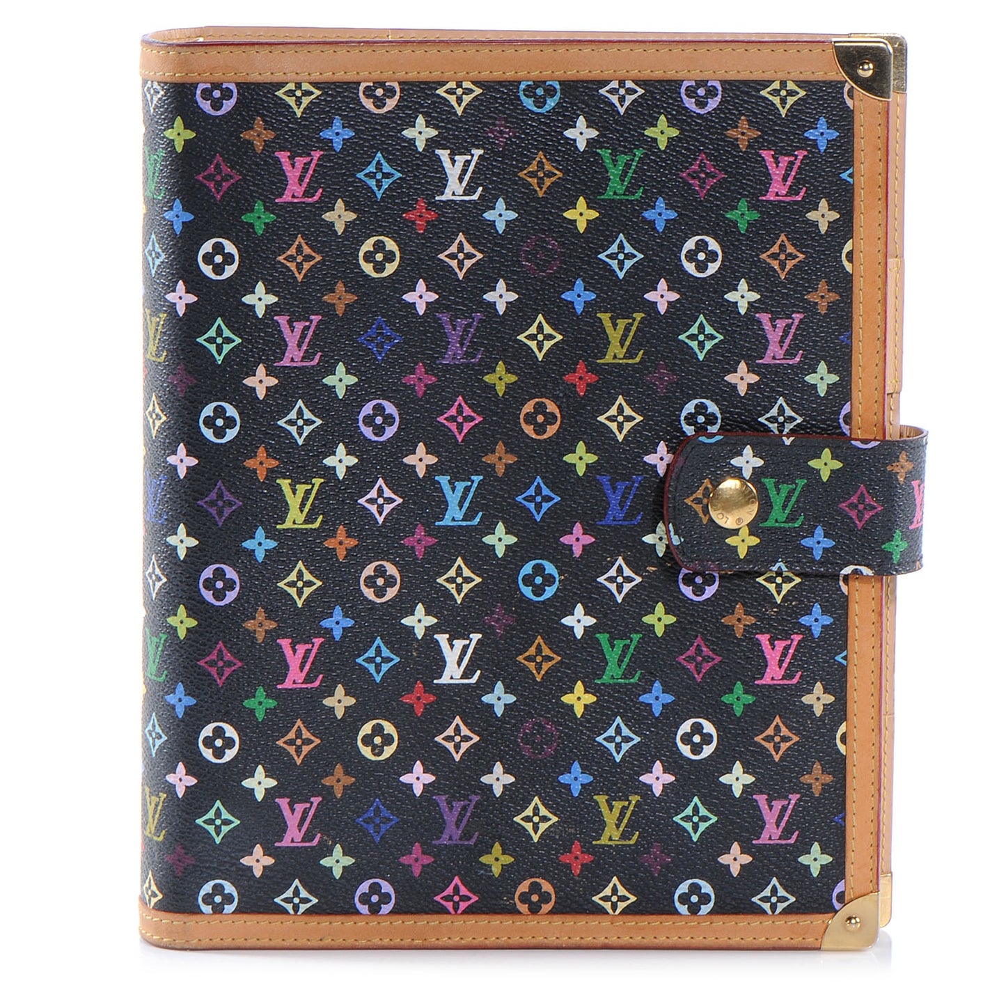 Monogram Multicolor Large Ring Agenda Black
