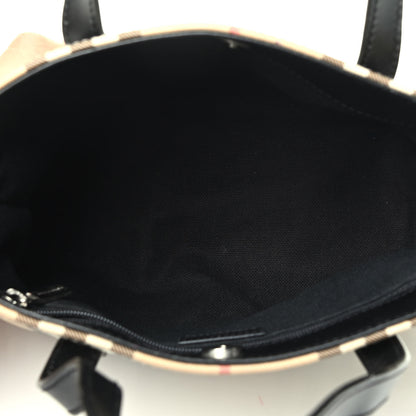 Burberry House Check Small Tote Black 3 of 3