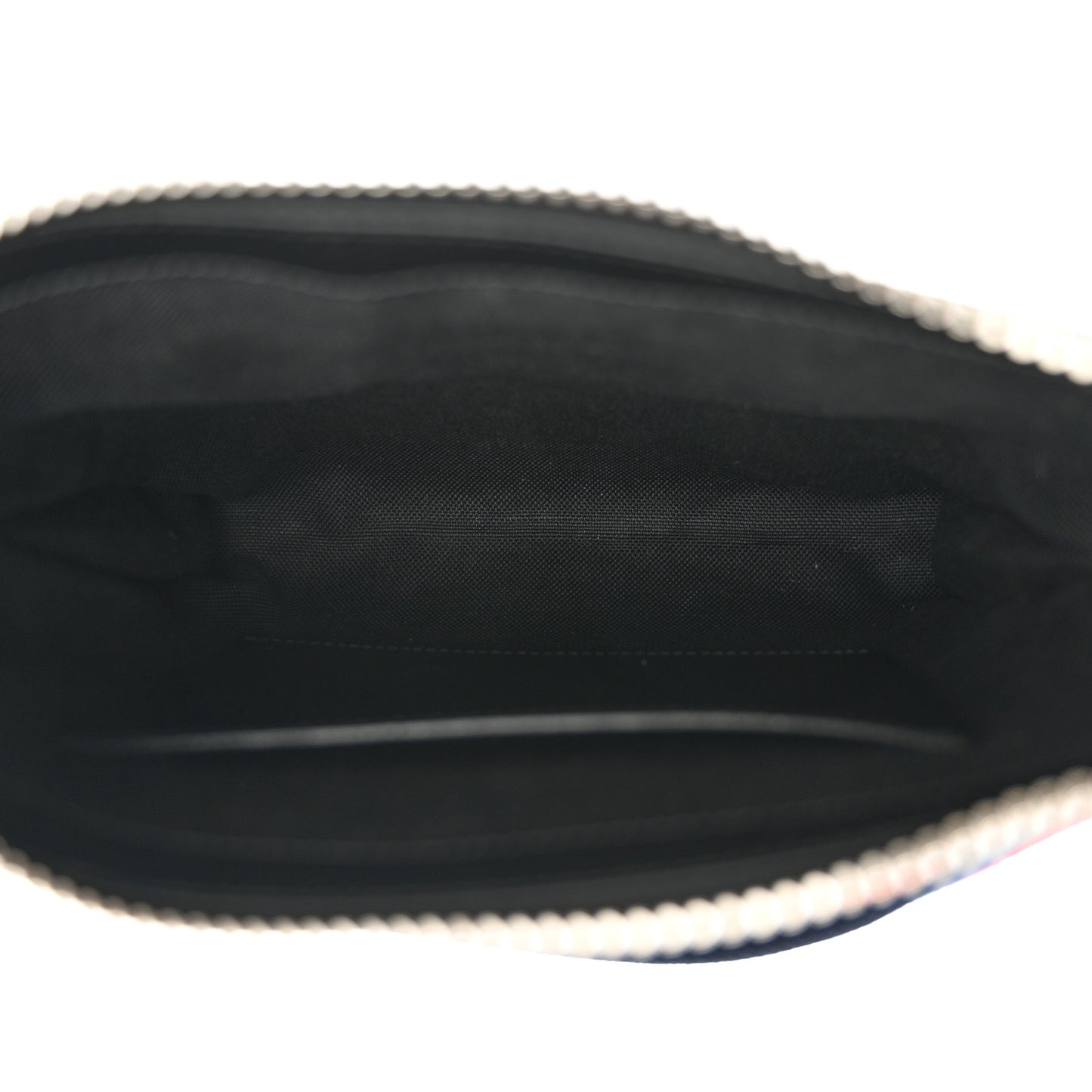 GG Supreme Monogram Web Small Flat Messenger Bag Black Grey