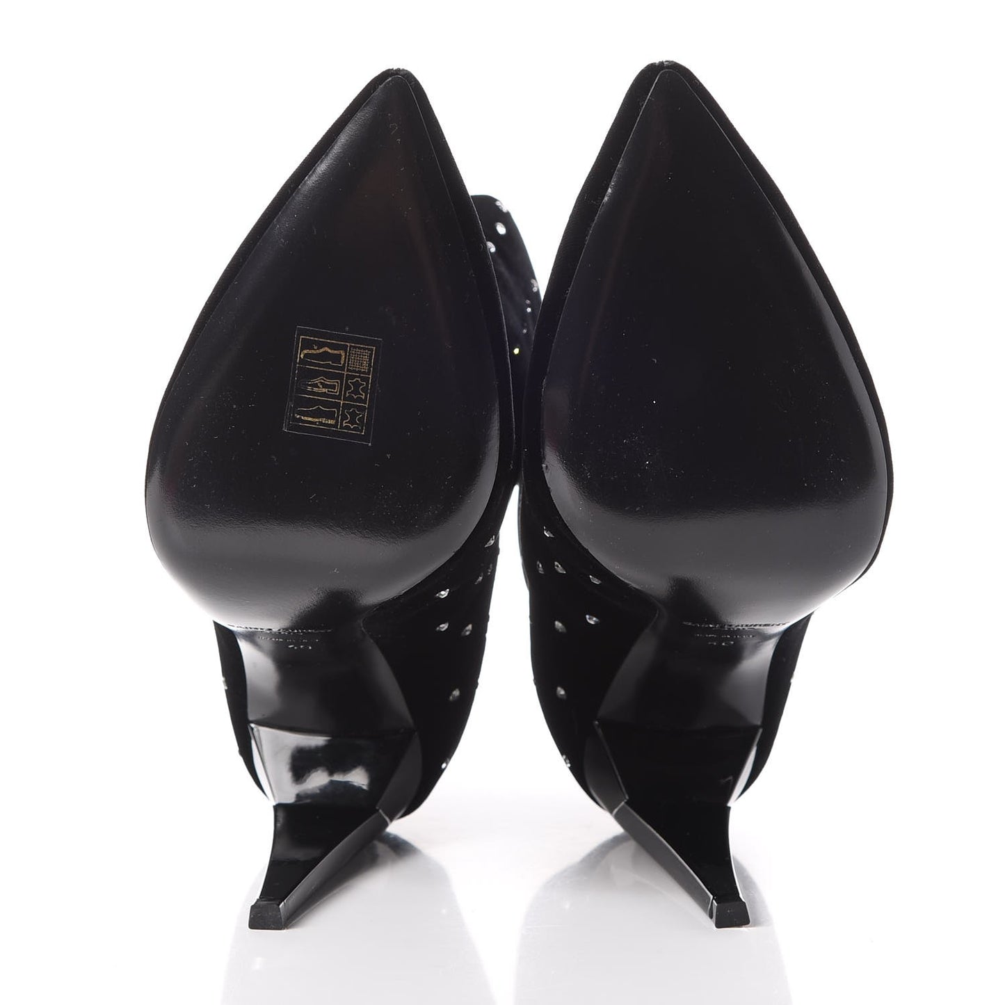 Velluto Master Crystal Freja Ankle Booties 40 Black
