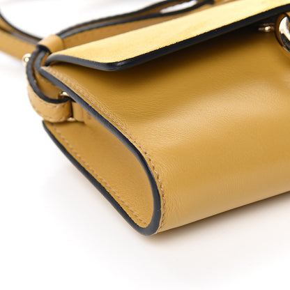 Chloe Suede Calfskin Mini Faye Shoulder Bag Dusty Yellow 8 of 10