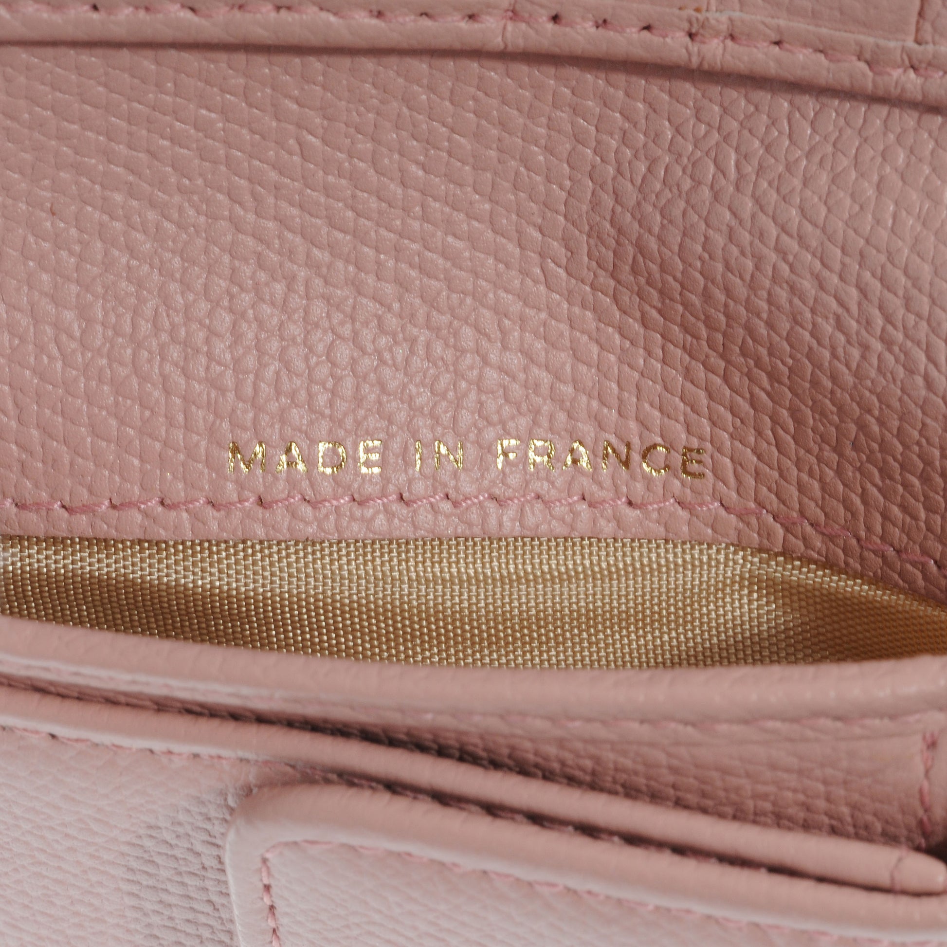 Chanel Leather Billfold Wallet Pink 6 of 8