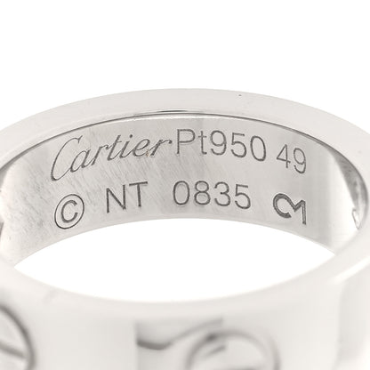 Cartier Platinum 1 Diamond 5.5mm LOVE Ring 49 4.75 4 of 4