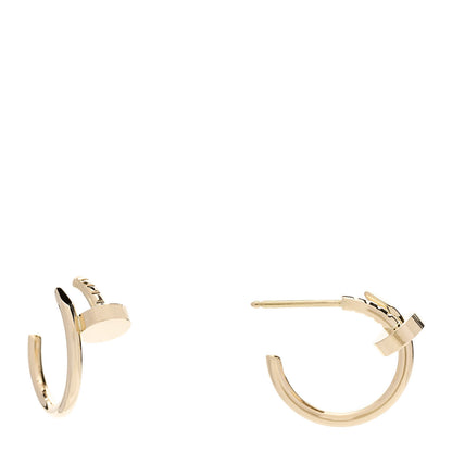 Cartier 18K Yellow Gold Juste Un Clou Hoop Earrings 1 of 6