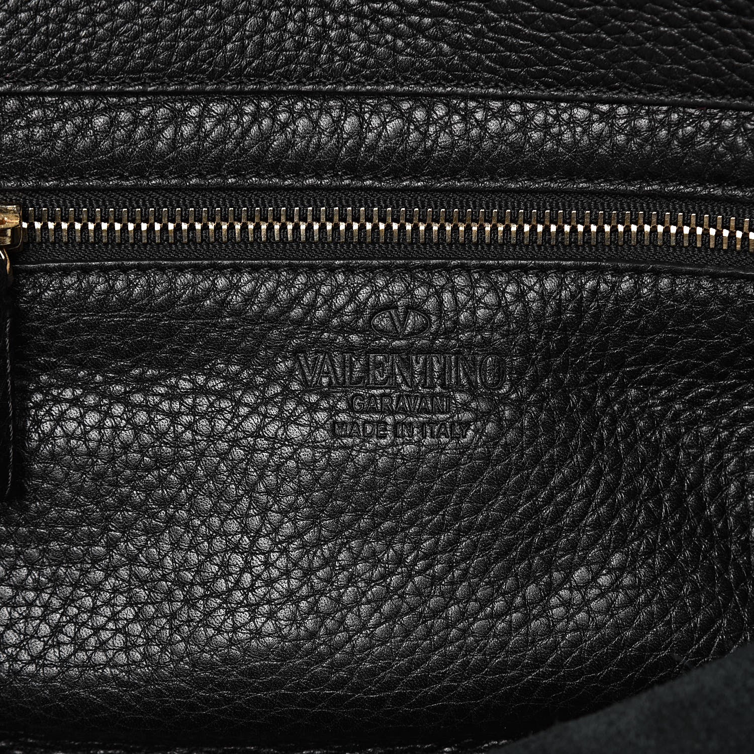 Valentino Garavani Grained Calfskin Small Rockstud Tote Black 6 of 10