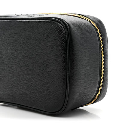 Chanel Caviar Vanity Cosmetic Case Black 8 of 9