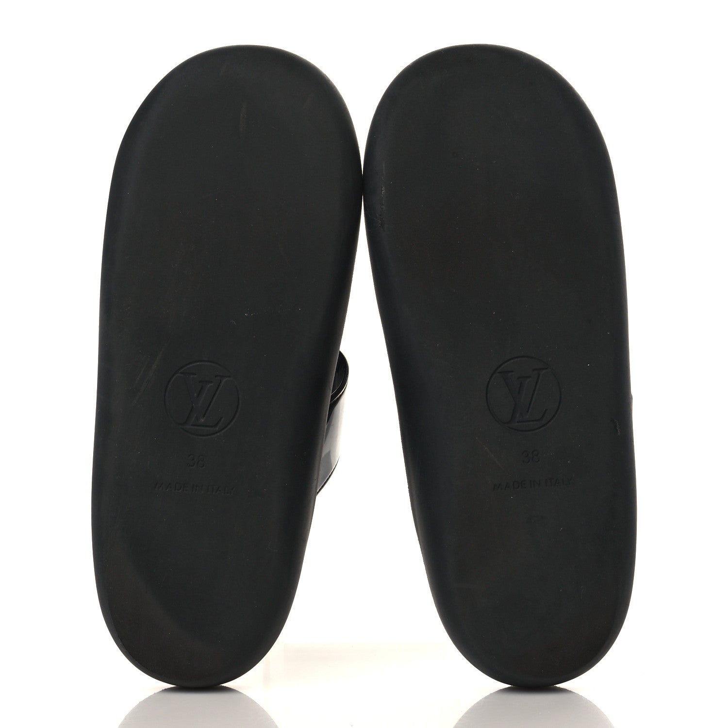 Louis Vuitton Monogram Sunbath Flat Mule Sandals 38 Black 5 of 8