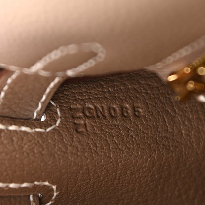Hermes Togo Kelly Retourne 25 Etoupe 6 of 7