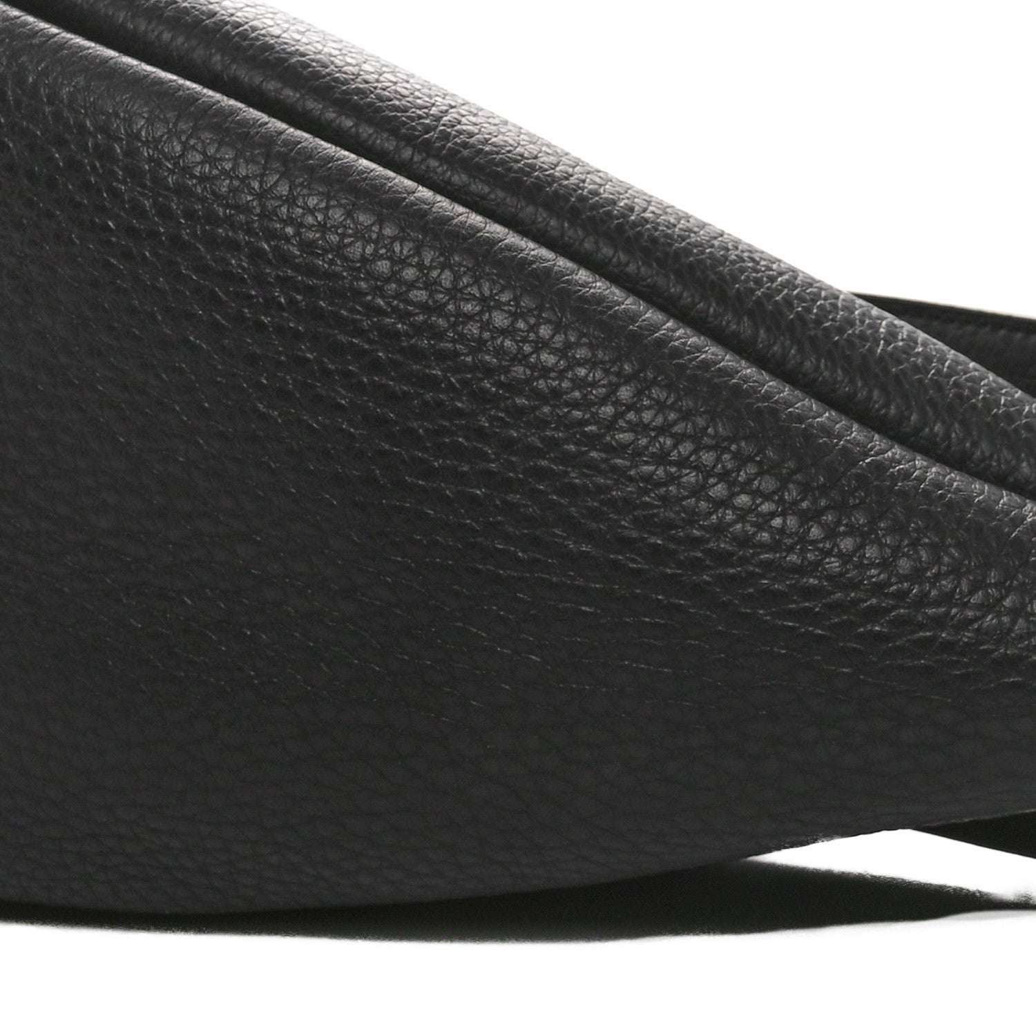 The Row Grained Calfskin Large Slouchy Banana Bag Black 10 of 10