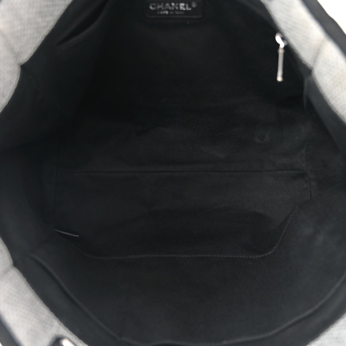 Woven Straw Raffia Small Deauville Tote Grey