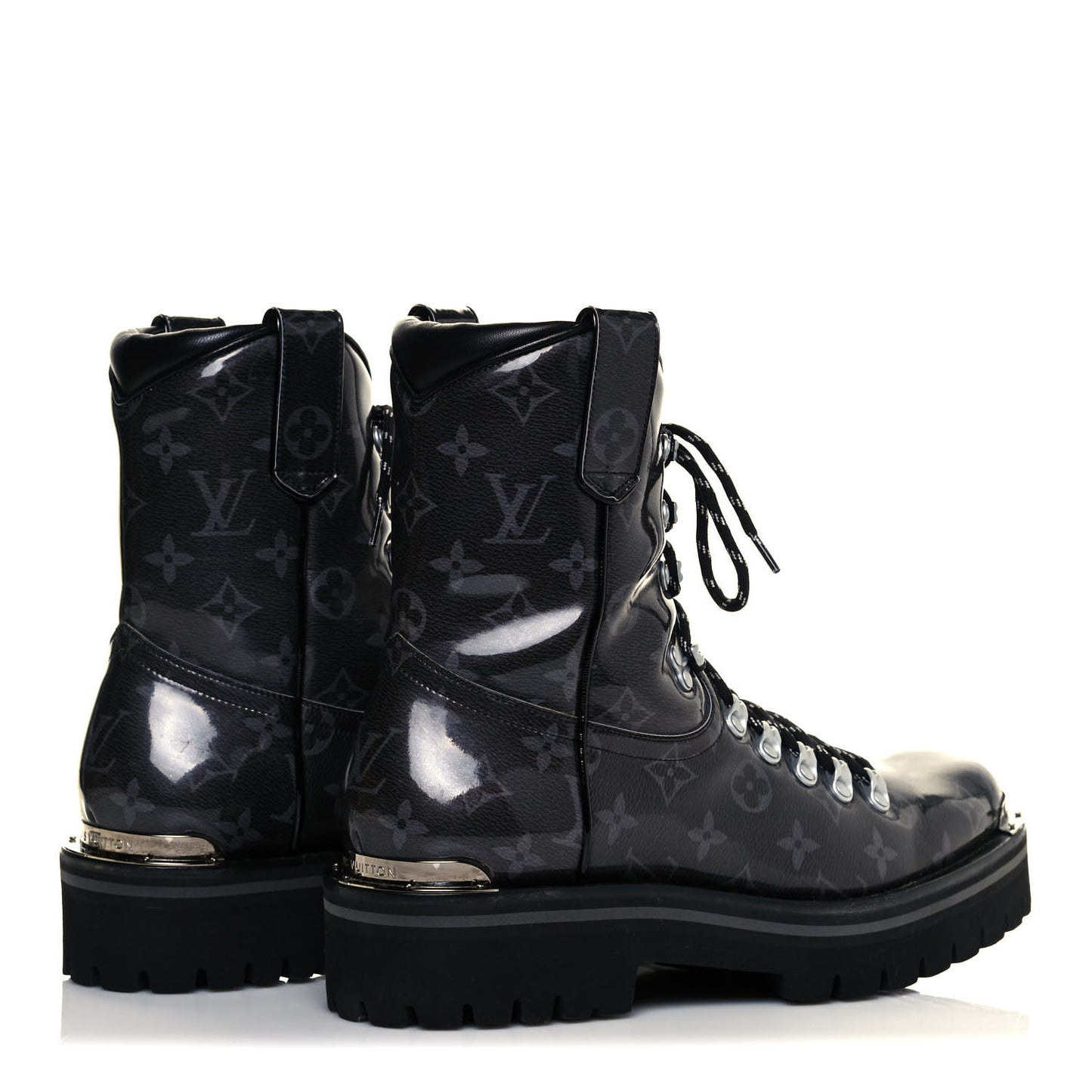 Monogram Eclipse Glaze Outland Ankle Boots 8