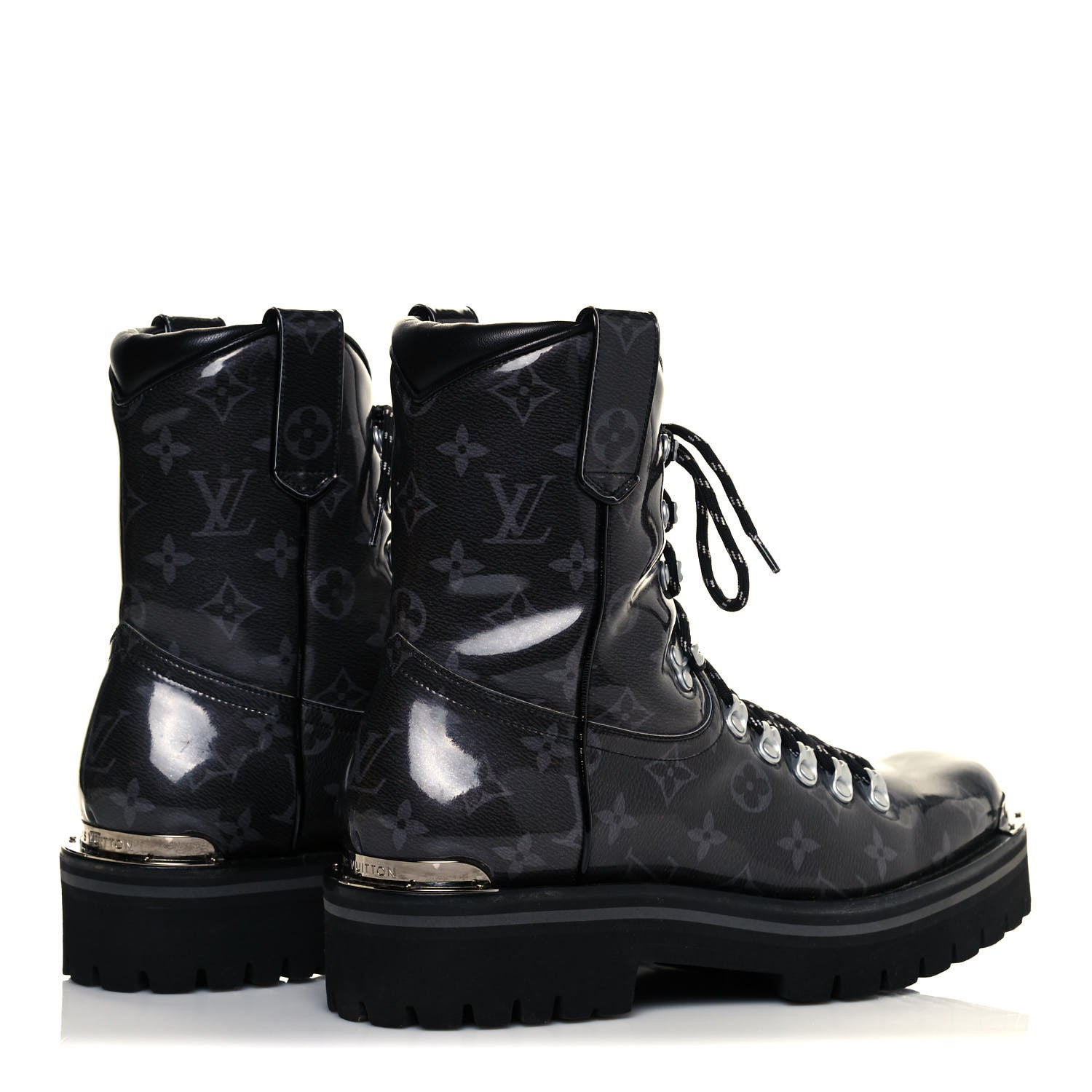 Louis Vuitton Monogram Eclipse Glaze Outland Ankle Boots 8 4 of 9