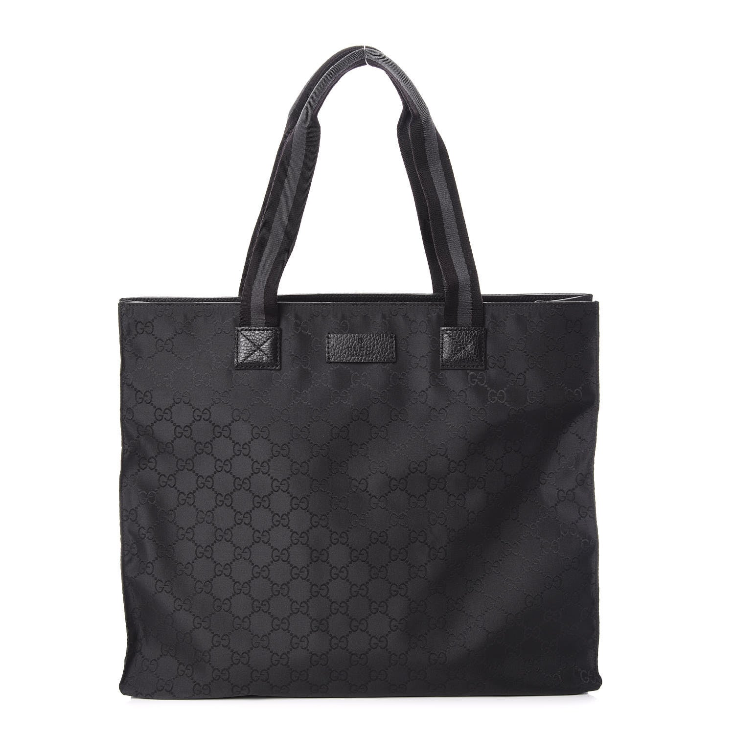 Gucci Nylon Monogram Tote Black 1 of 9