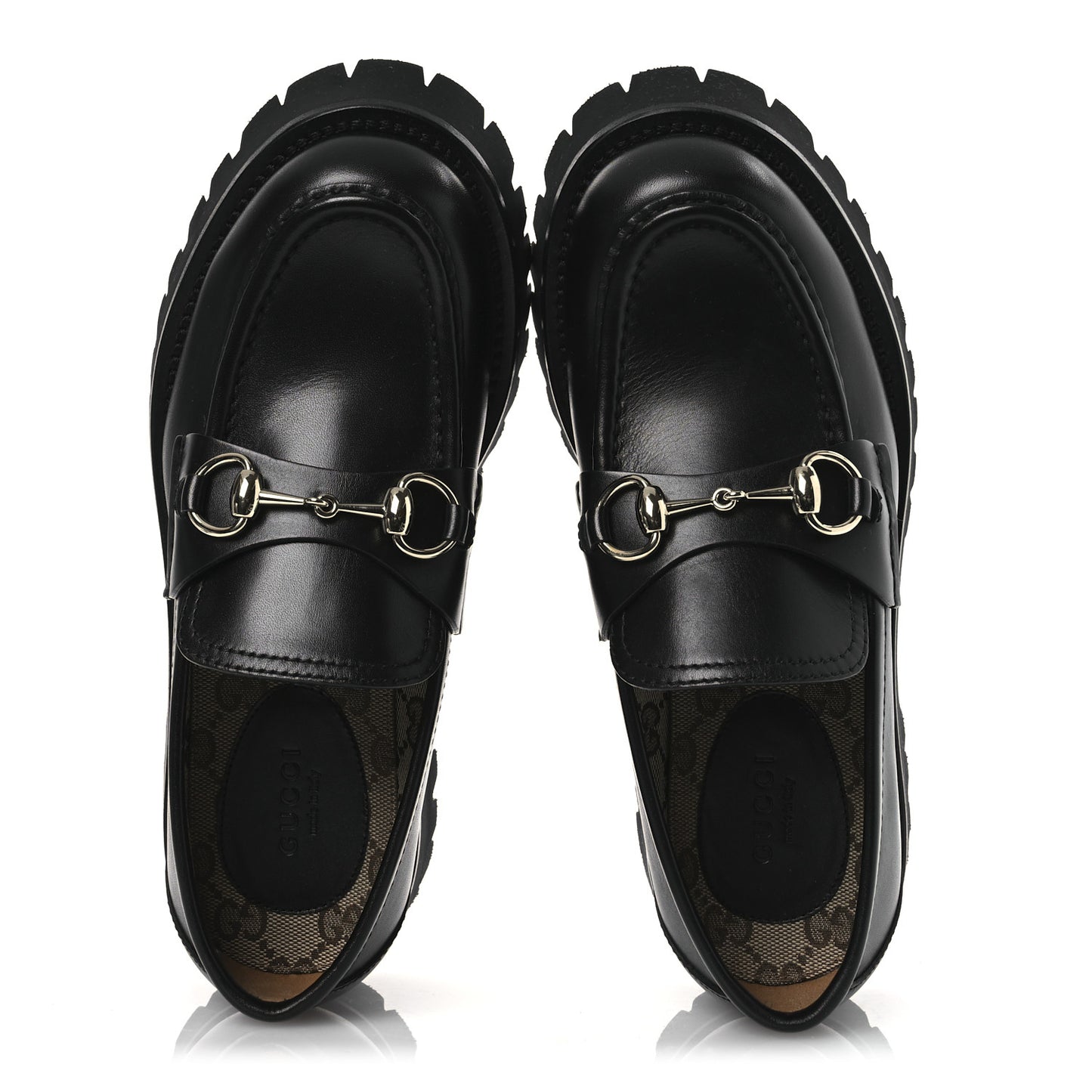 Betis Glamour Calfskin Womens Horsebit Loafers 37.5 Black