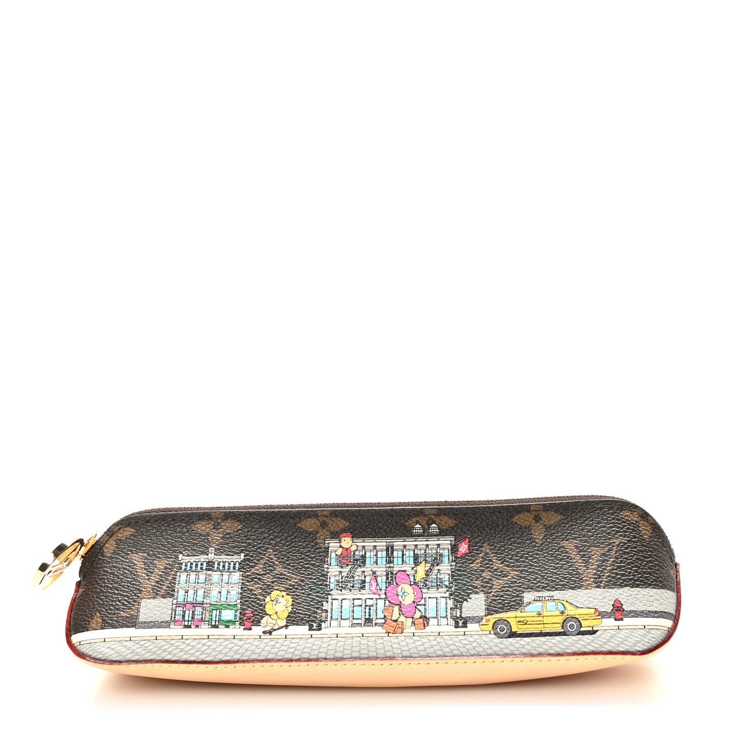 Monogram 2022 Christmas Animation New York Soho Pencil Pouch Yellow Yellow