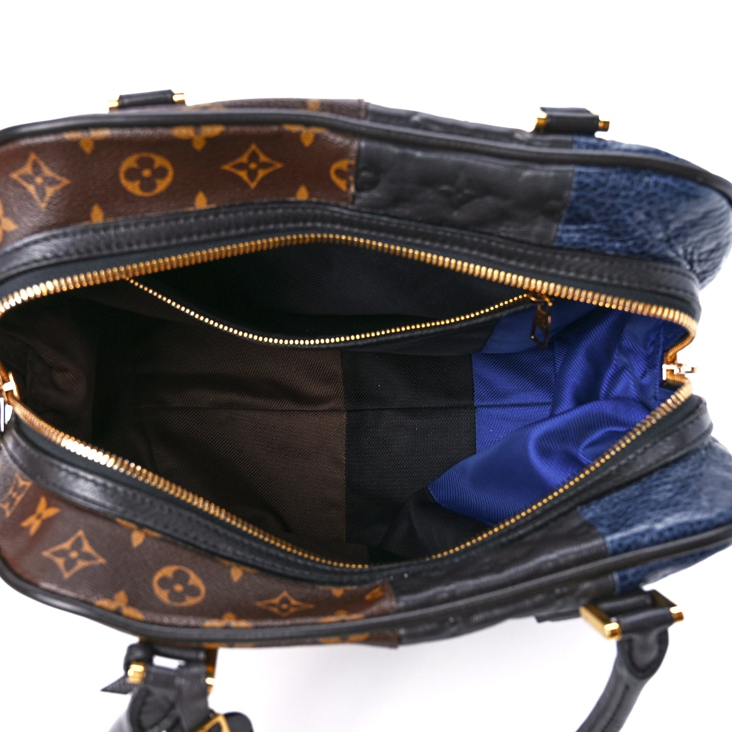Monogram Stripes Medium Bag Marine