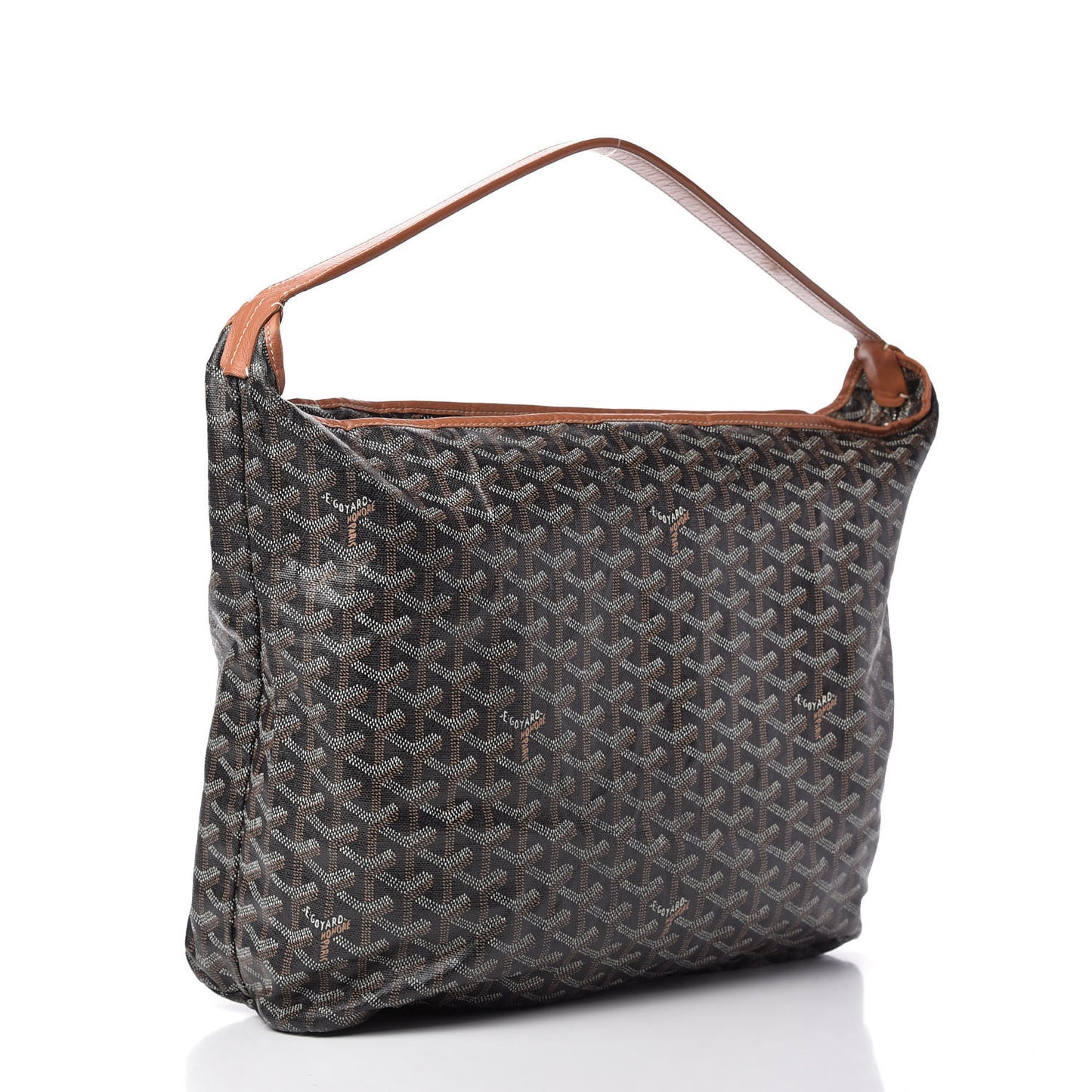 Goyardine Fidji Zip Hobo Black Gold