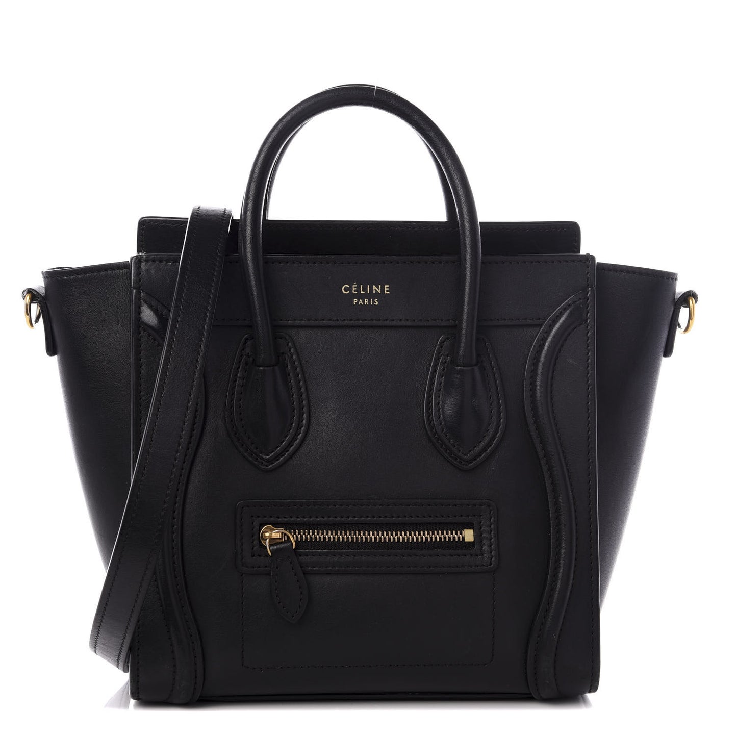 Smooth Calfskin Nano Luggage Black
