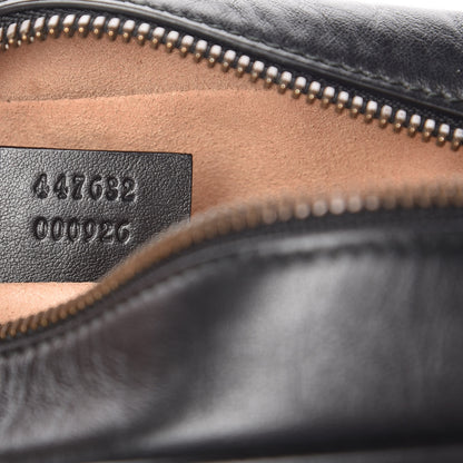 Gucci Calfskin Matelasse Small GG Marmont Chain Shoulder Bag Black 7 of 14