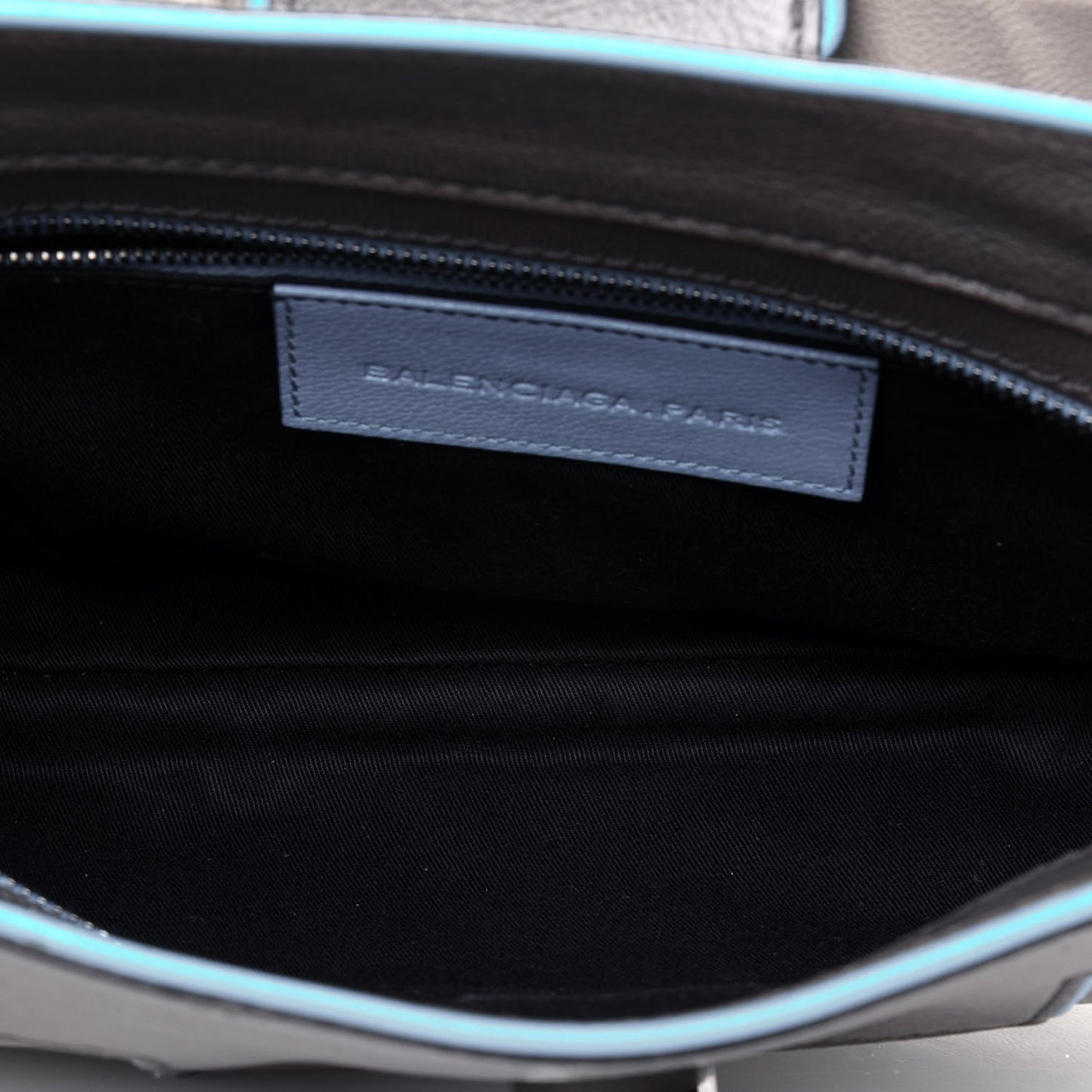 Chevre Silver Hardware Shoulder Bag