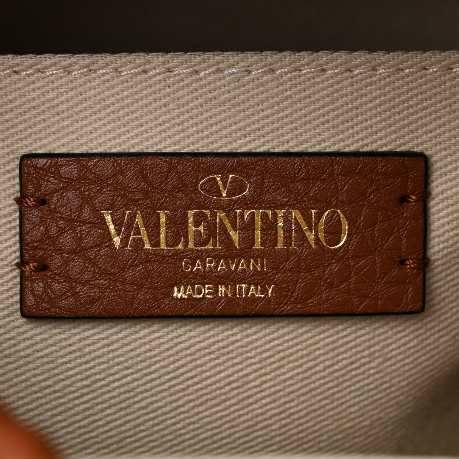 Valentino Garavani Wicker Vlogo Calfskin Top Handle Bag Natural Saddle Brown 6 of 10