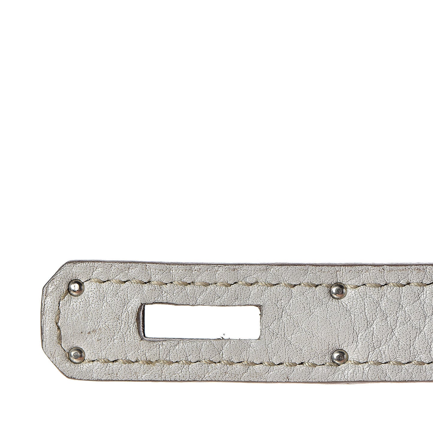 Taurillon Clemence Lizard Club Birkin 35 Gris Perle White Mykonos