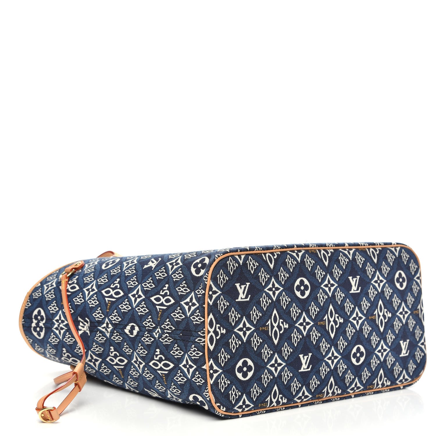 Louis Vuitton Jacquard Since 1854 Neverfull MM Blue 4 of 11