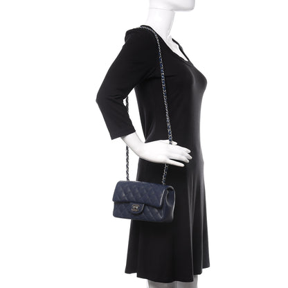 Chanel Caviar Quilted Mini Rectangular Flap Navy 2 of 11