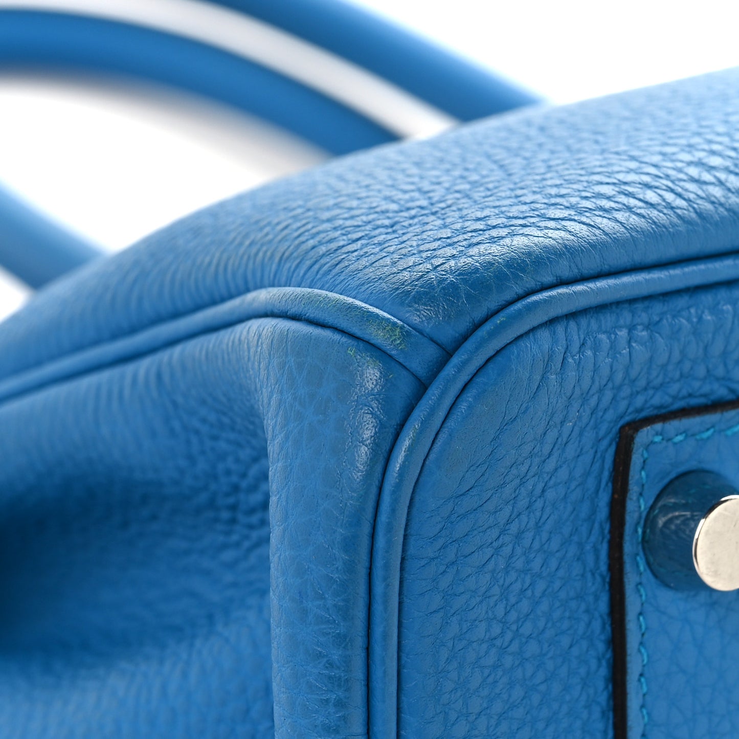 Togo Verso Birkin 30 Bleu Zanzibar Malachite