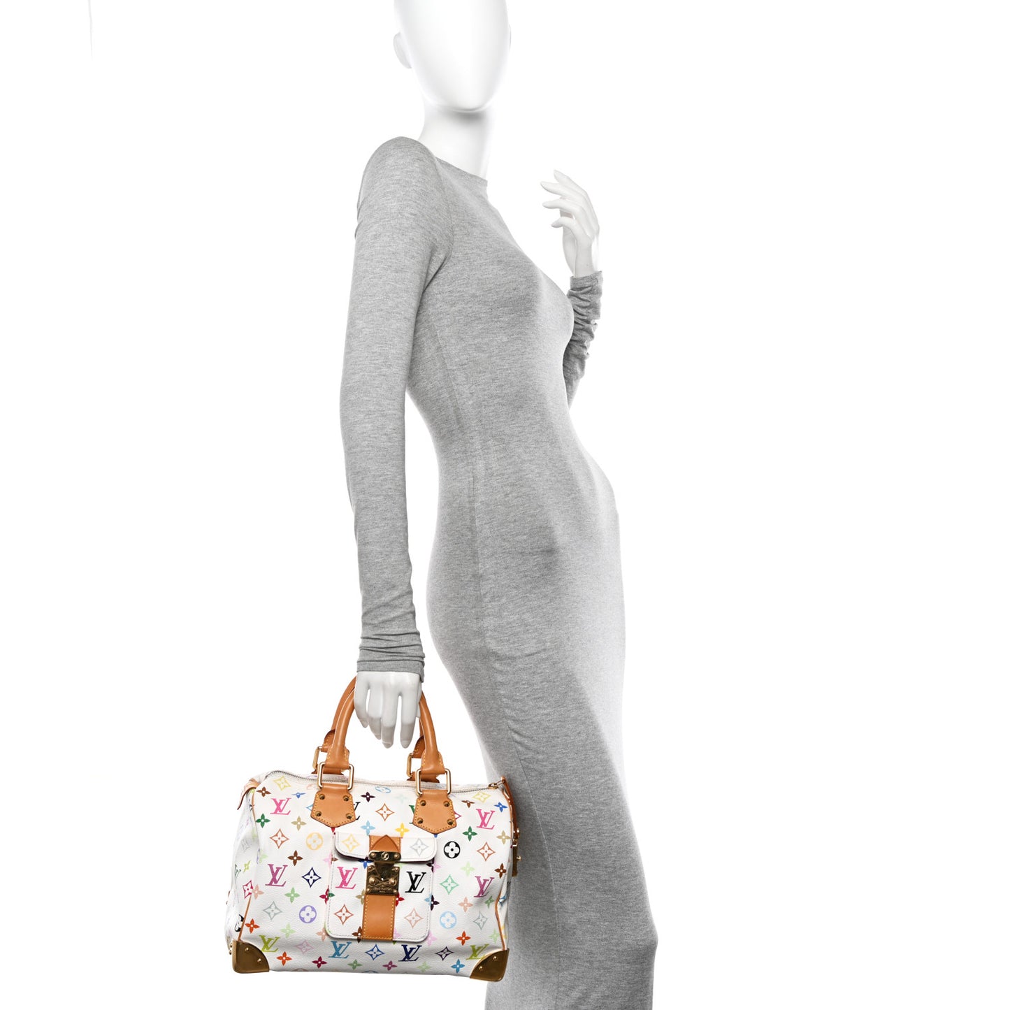 Monogram Multicolor Speedy 30 White