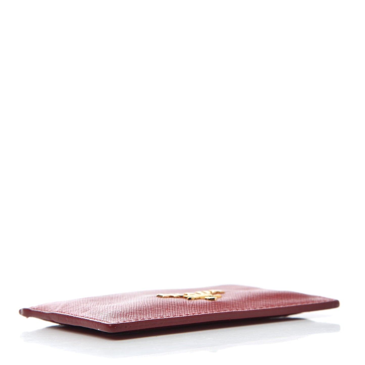 Saffiano Metal Card Case Fuoco