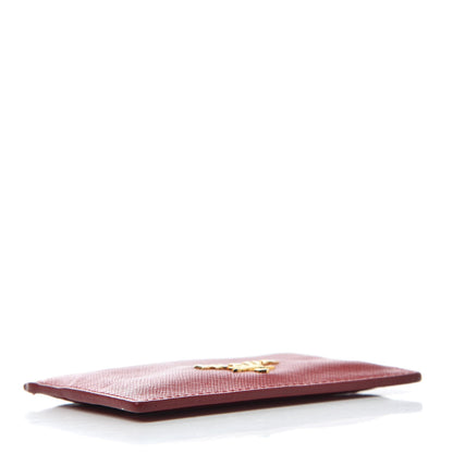 Prada Saffiano Metal Card Case Fuoco 4 of 5