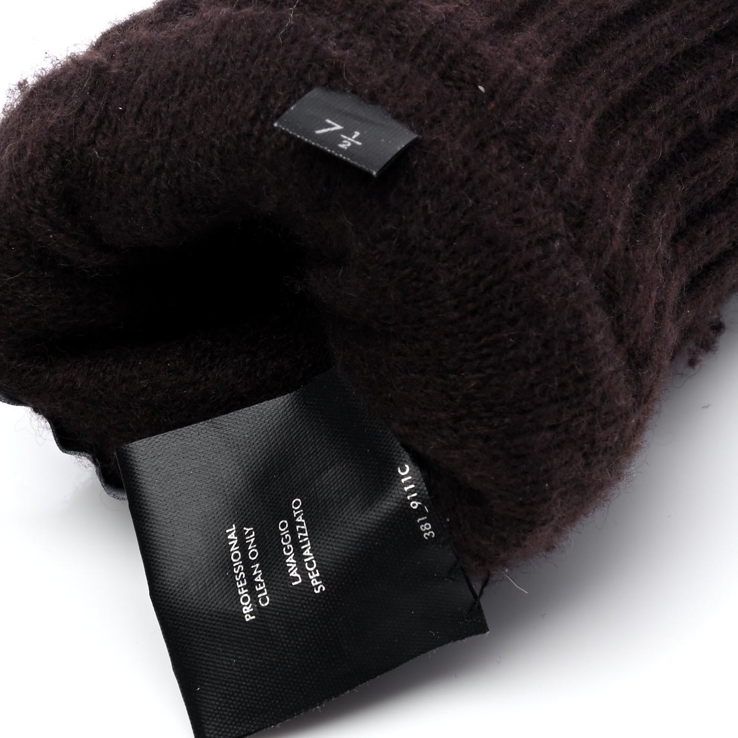 Nappa Cashmere Gloves 7.5 Dark Brown