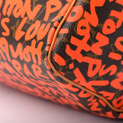 Louis Vuitton Monogram Graffiti Speedy 30 Orange 10 of 14