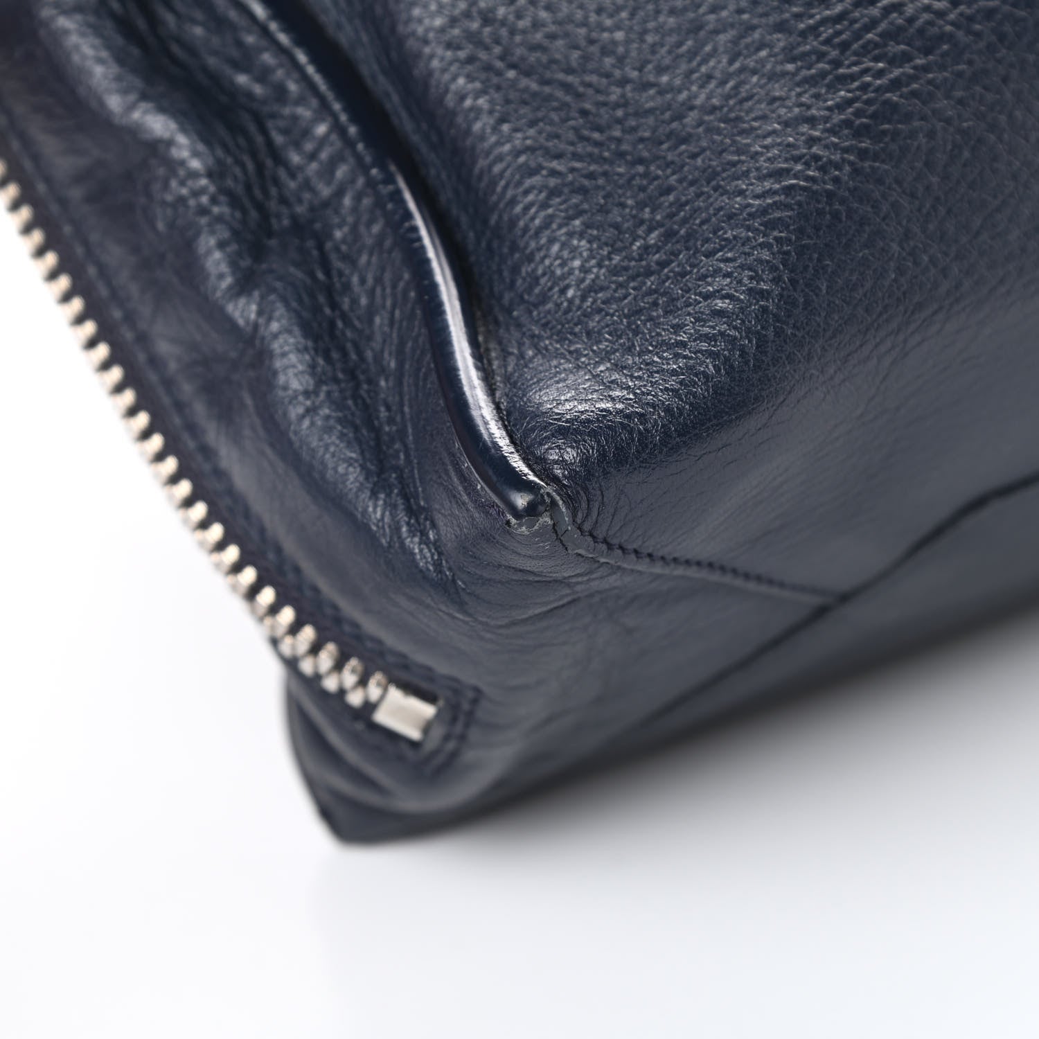Balenciaga Veau Papier A6 Zip Around Tote Bleu Nuit 12 of 15