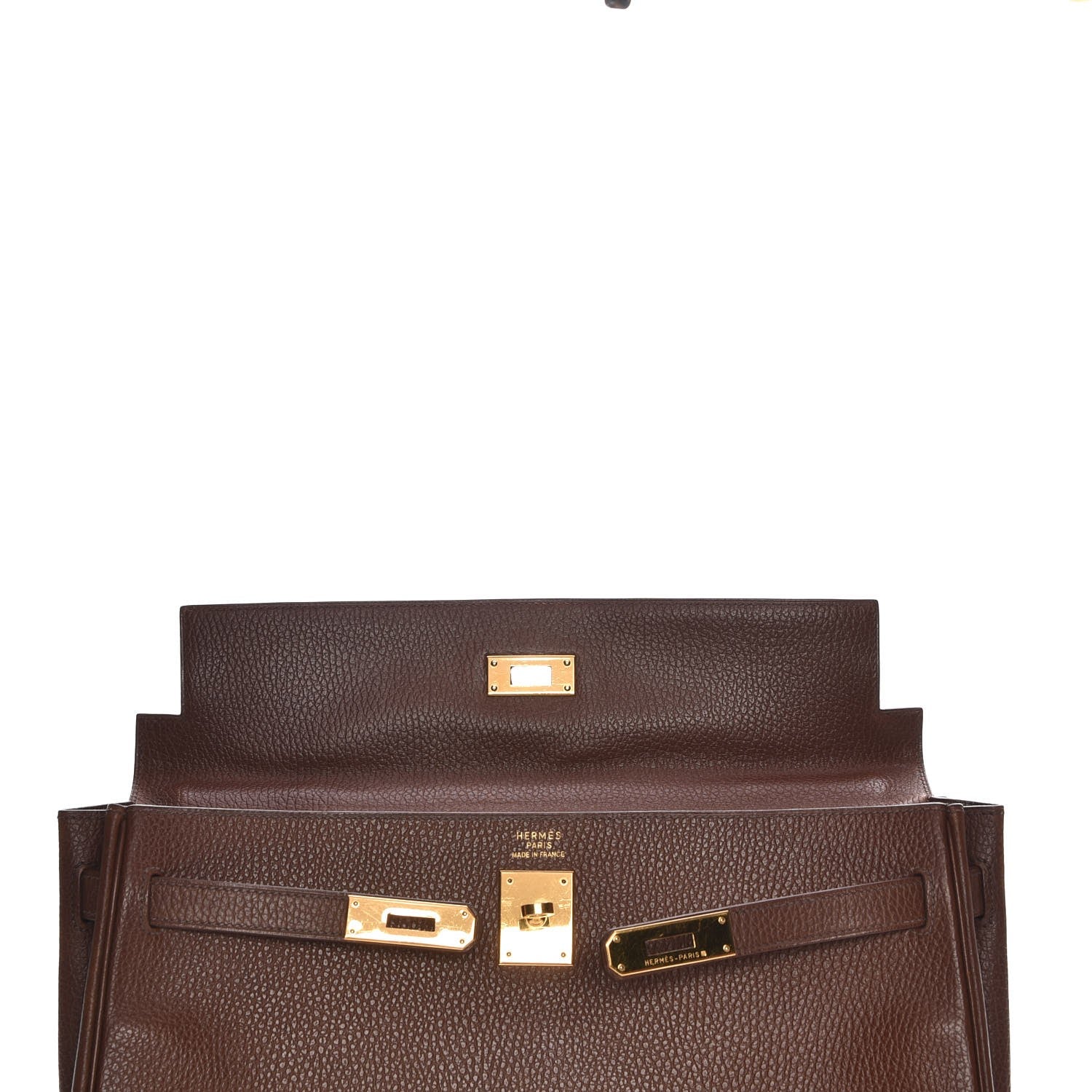 Hermes Ardennes Kelly Retourne 35 Chocolate 28 of 32