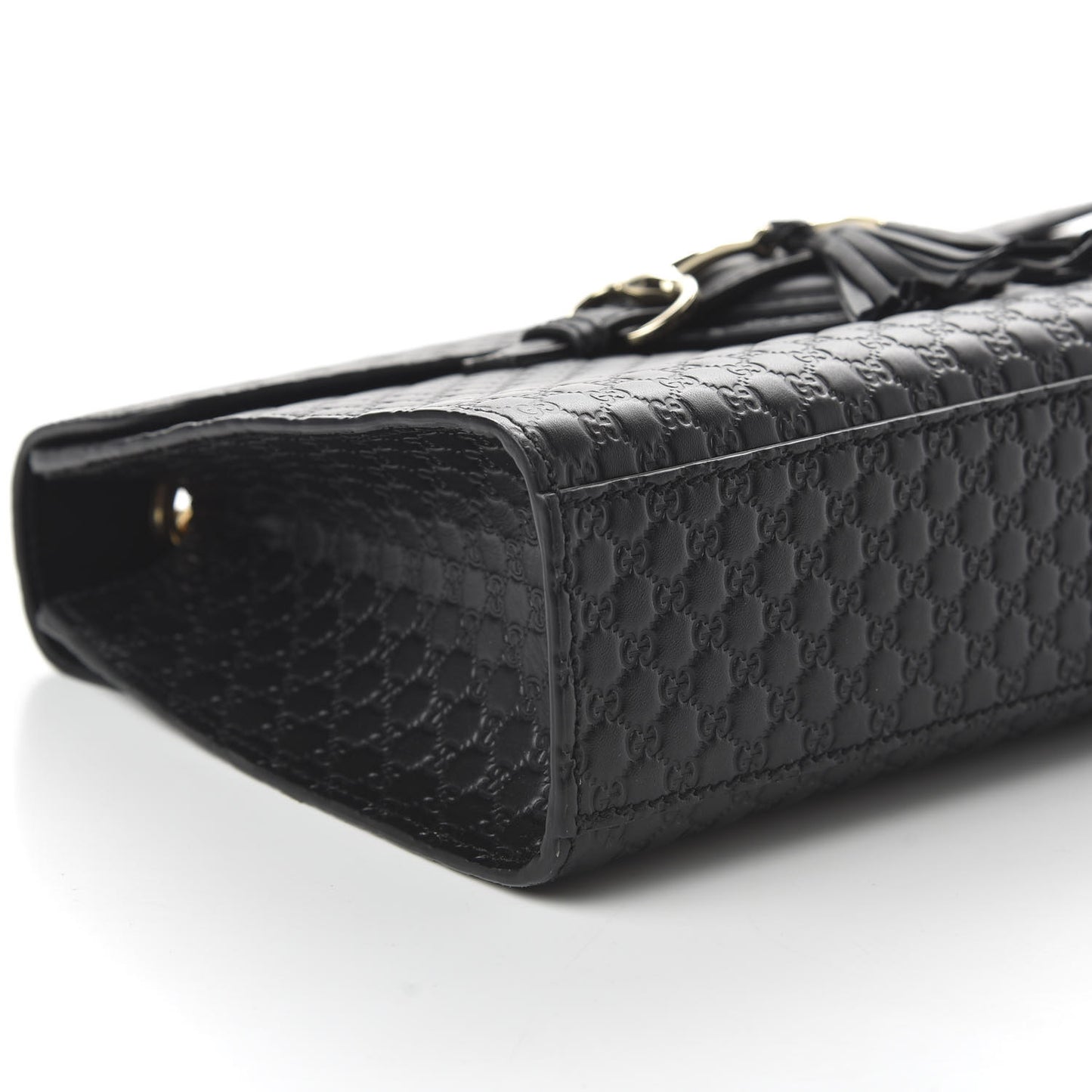 Microguccissima Medium Emily Chain Shoulder Bag Black