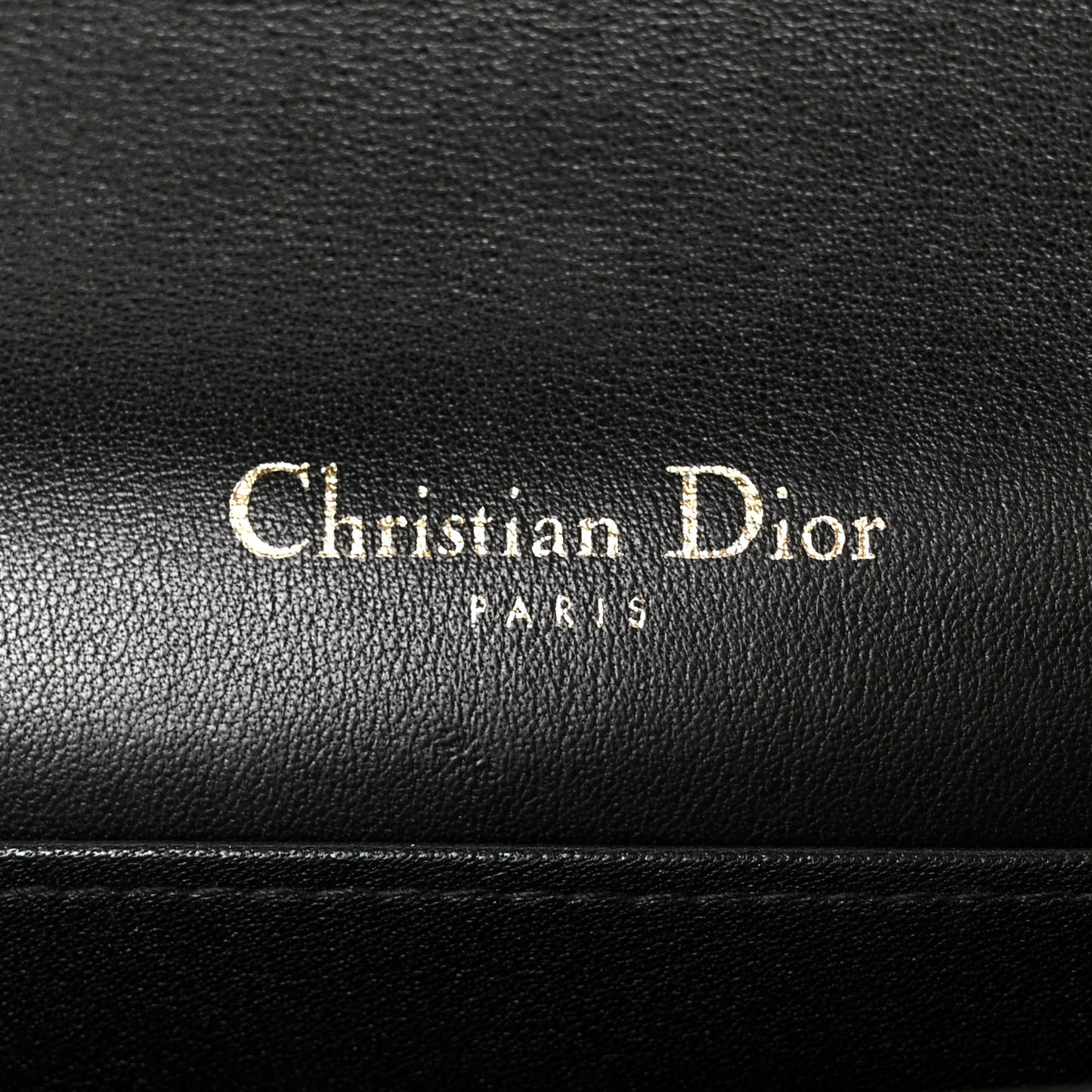 Patent Cannage Lady Dior Convertible Clutch Black