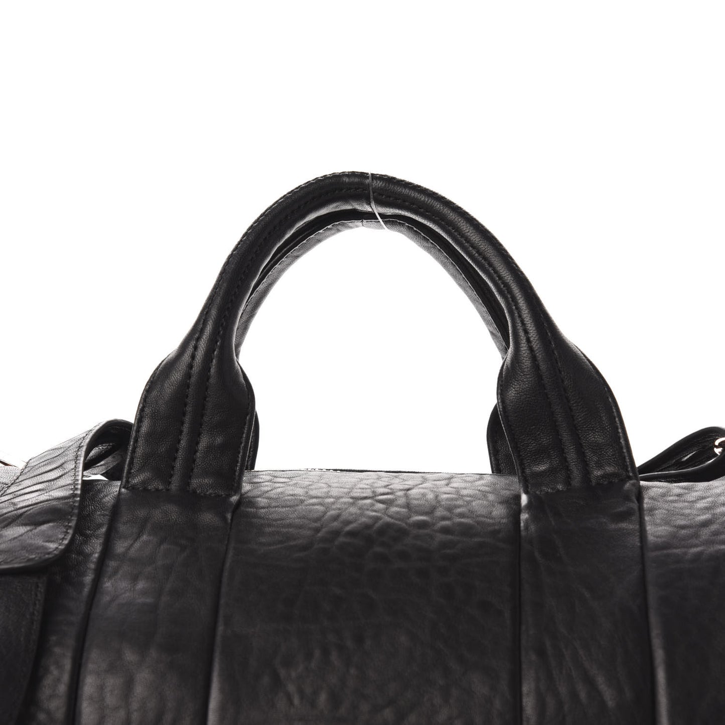 Pebbled Lambskin Rocco Black Rose Gold Hardware