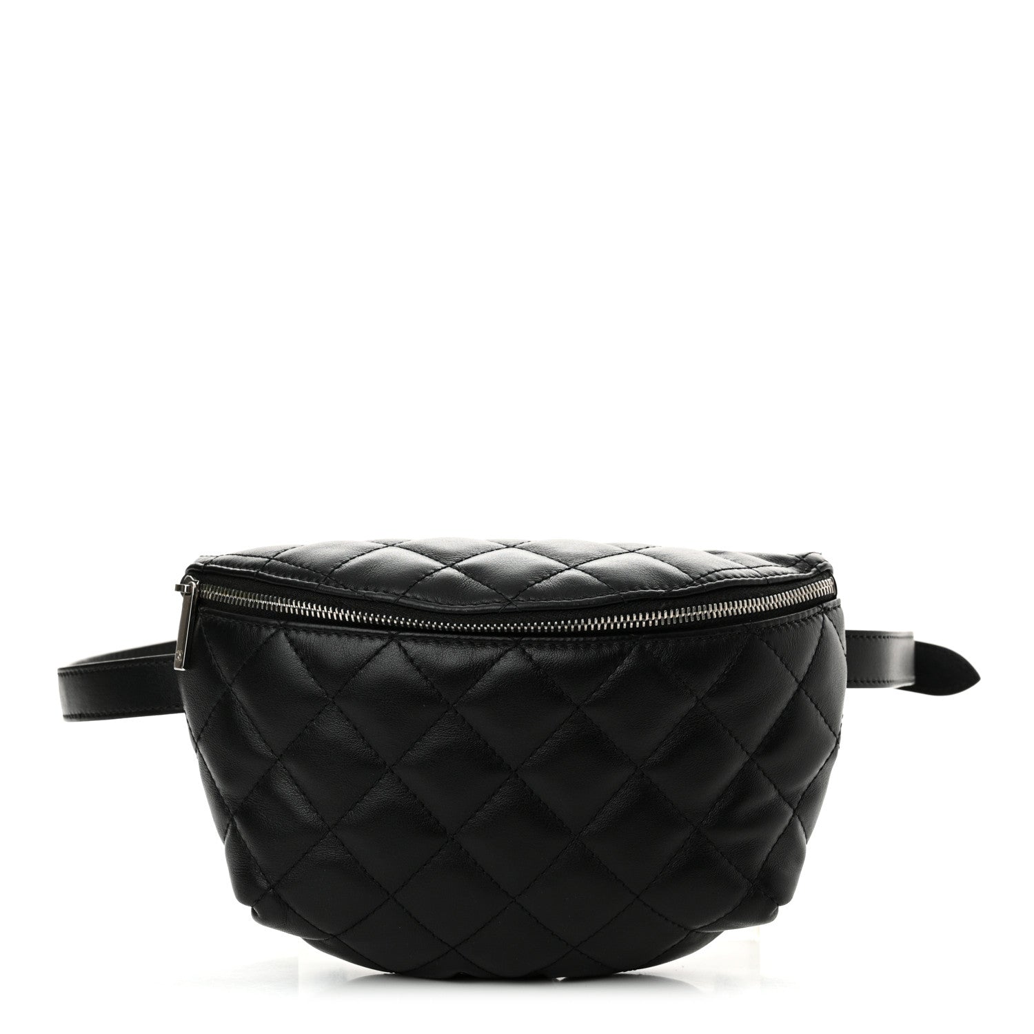 Chanel Calfskin Quilted Waist Belt Bag Black 1 of 11