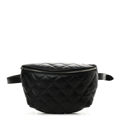 Chanel Calfskin Quilted Waist Belt Bag Black 1 of 11