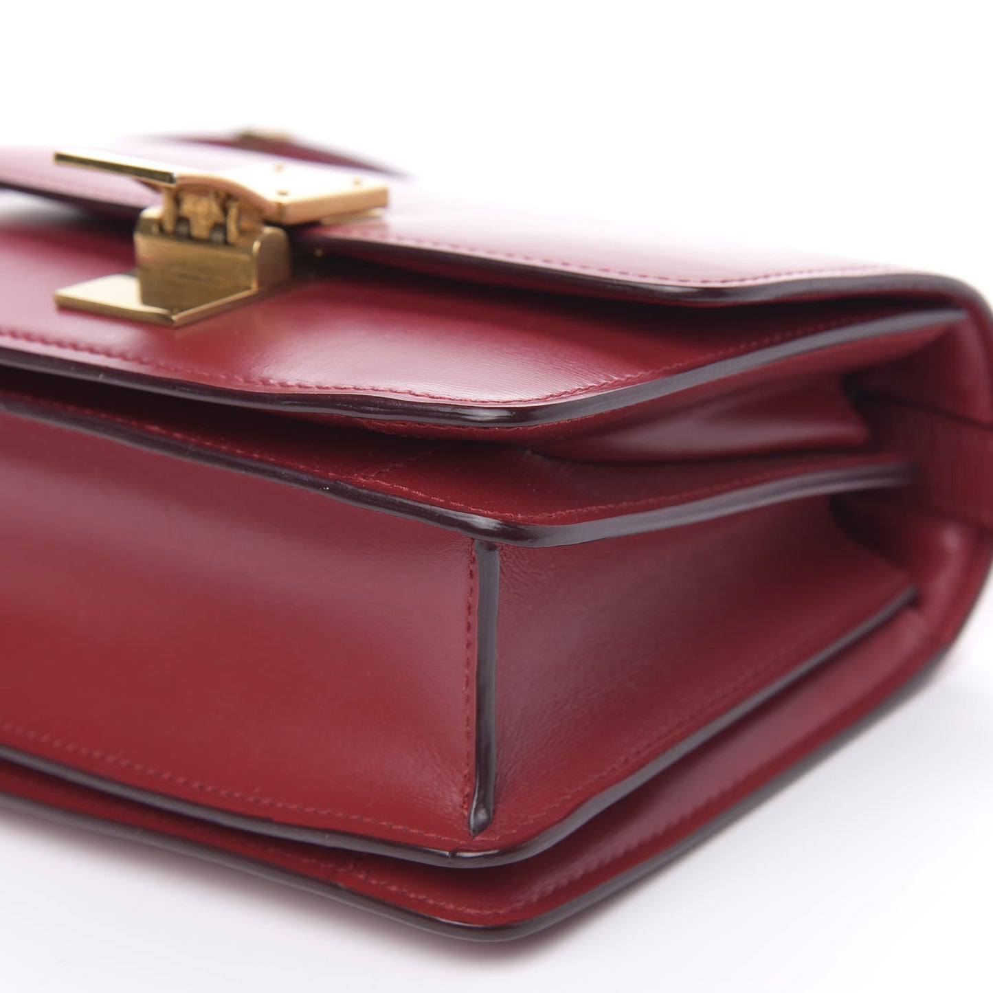 Box Calfskin Small Classic Box Flap Bag Red