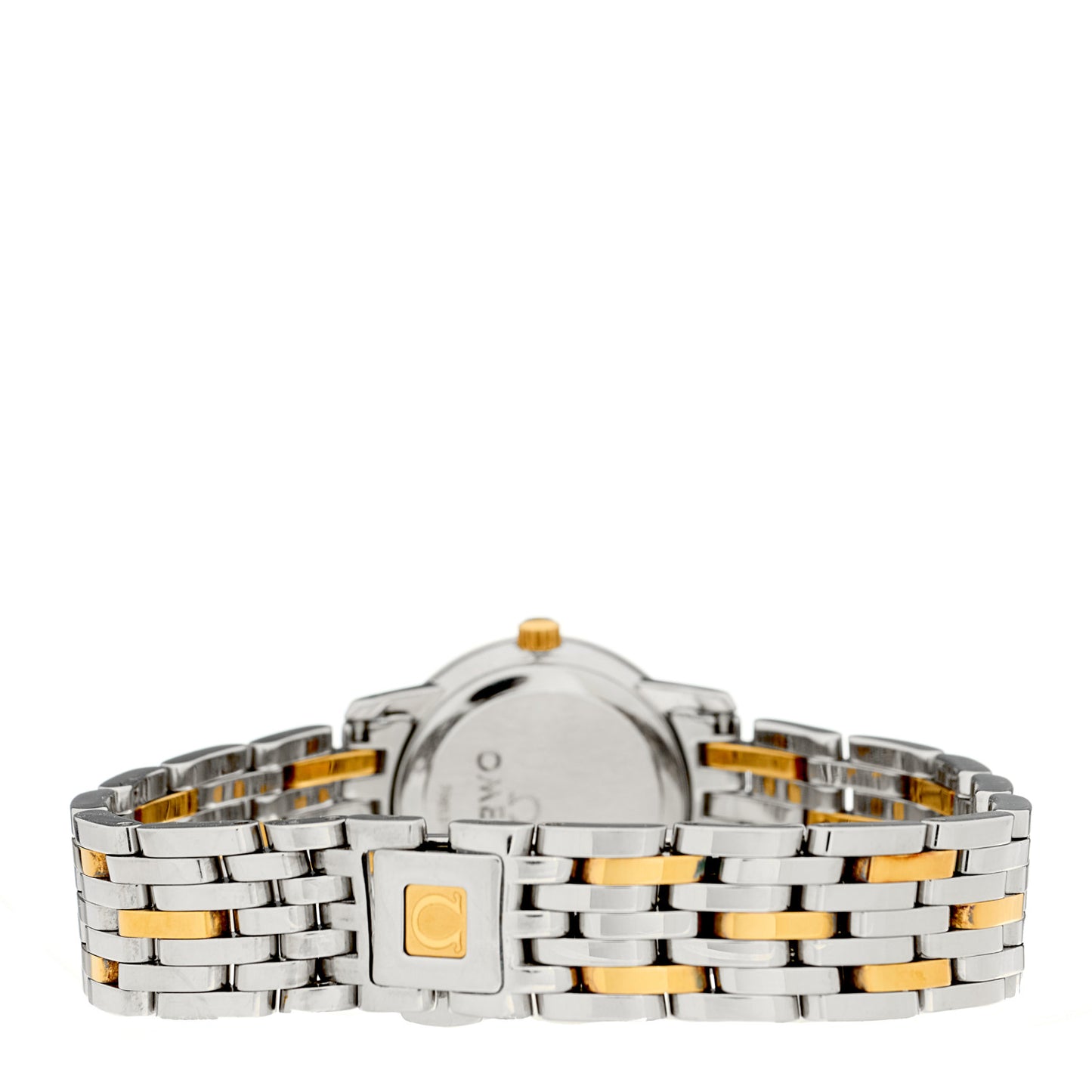 Stainless Steel 18K Yellow Gold 22mm Quartz Watch Silver 4370.31.00