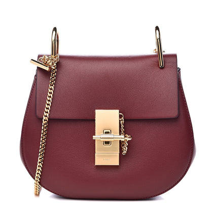 Chloe Calfskin Mini Drew Shoulder Bag Plum Purple 1 of 9