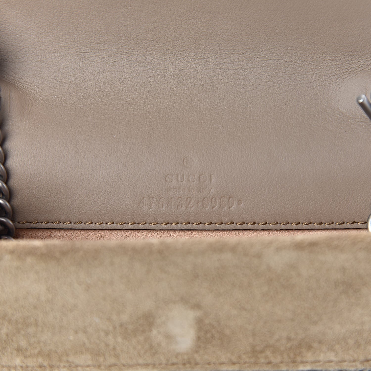 Gucci GG Supreme Monogram Super Mini Dionysus Shoulder Bag Taupe 6 of 10