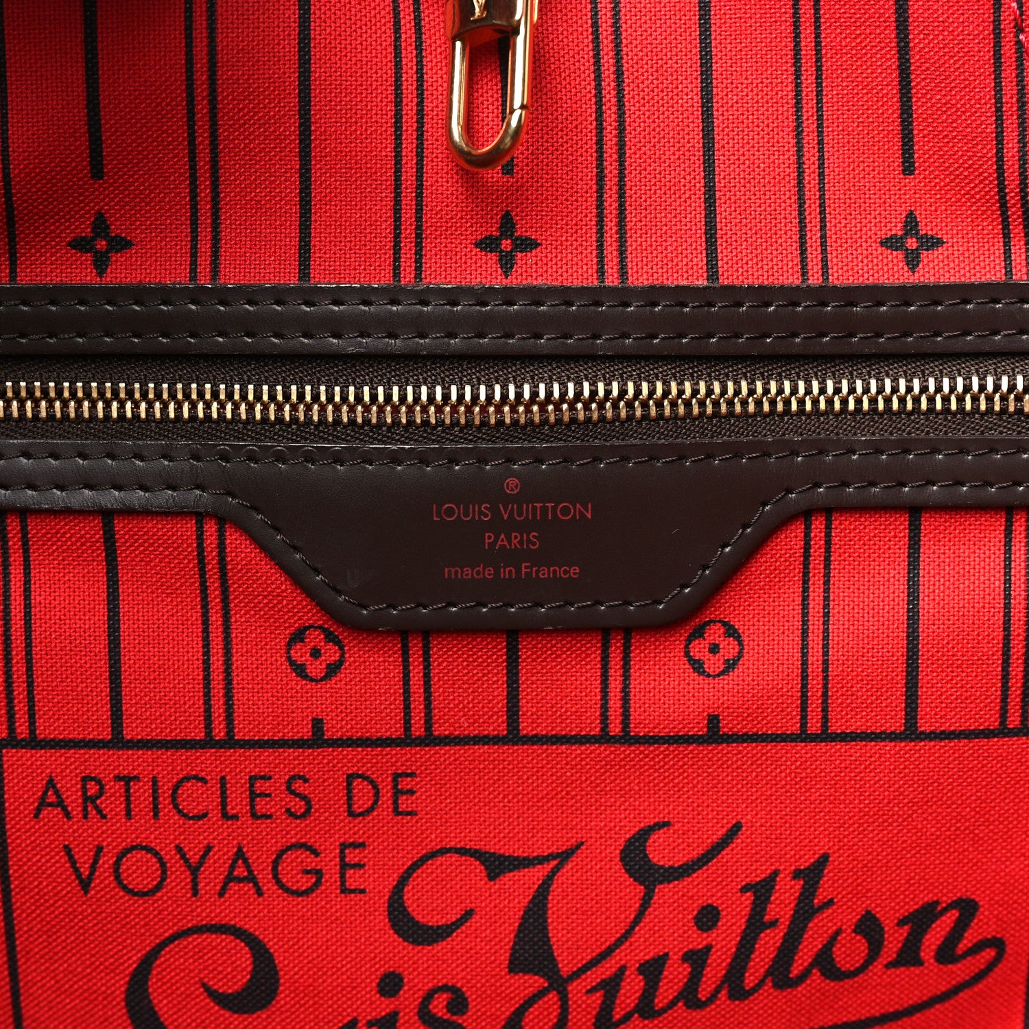 Louis Vuitton Damier Ebene Neverfull MM 6 of 9