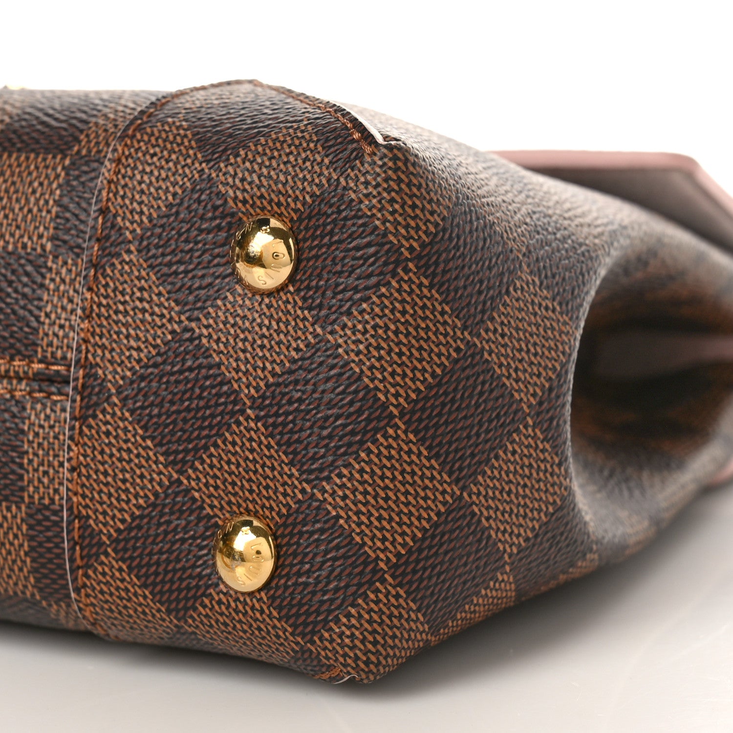 Louis Vuitton Damier Ebene Caissa Clutch Rose Ballerine 8 of 8