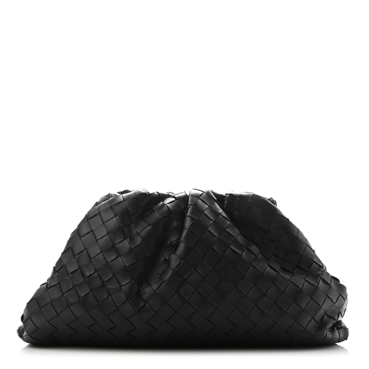 Bottega Veneta Nappa Maxi Intreccio The Pouch Oversized Clutch Black 1 of 10